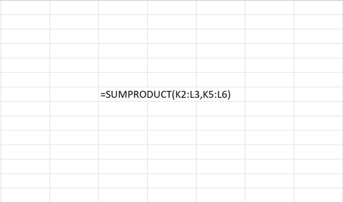 Comment Utiliser La Fonction Sommeprod Dans Excel