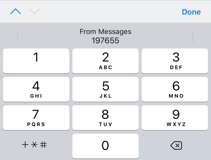 Les codes d'authentification à deux facteurs sont à portée de main avec le clavier iOS