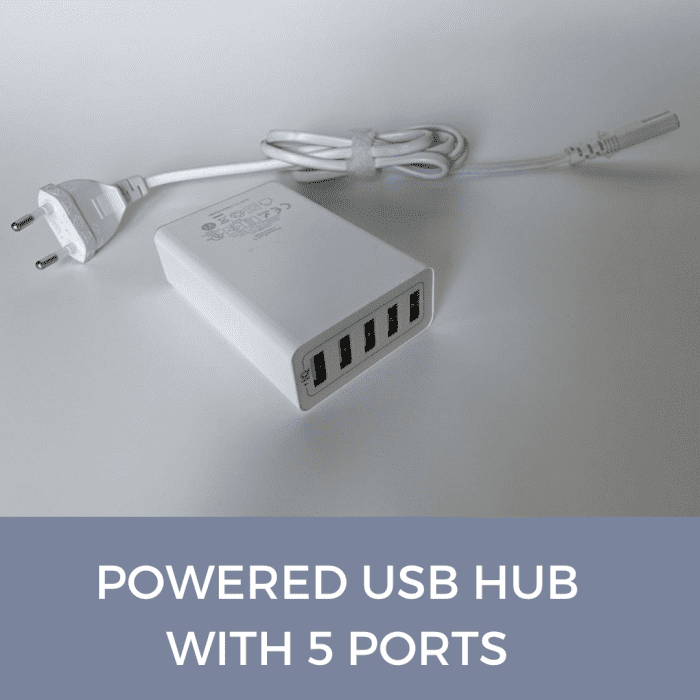 Hub alimenté avec 5 ports USB