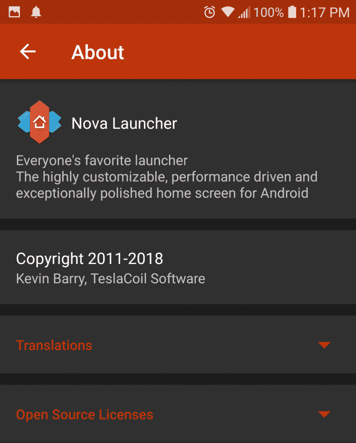 À propos de Nova Launcher.