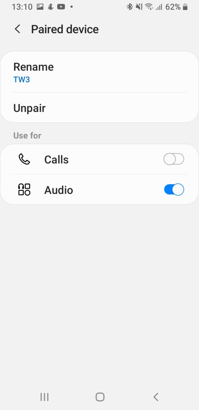 Vous pouvez activer ou désactiver les options disponibles pour passer des appels à l'aide de vos écouteurs ou simplement écouter de l'audio. 