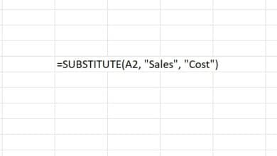 Comment utiliser la fonction SUBSTITUTE dans Excel