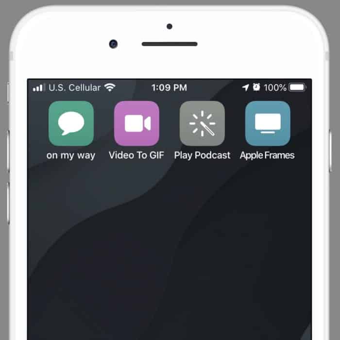 Les raccourcis Apple peuvent vivre sur votre écran d'accueil comme une application