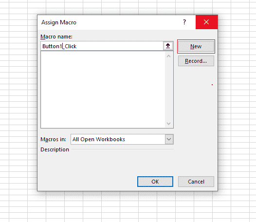 Vous avez également l'option d'enregistrement de macro.  Avec cette option, vous cliqueriez sur un bouton d'enregistrement, vous enregistreriez en cliquant sur l'onglet de la feuille et cliqueriez sur un bouton d'arrêt pour terminer l'enregistrement.  Il s'agit d'une autre option pour affecter la macro au bouton. 
