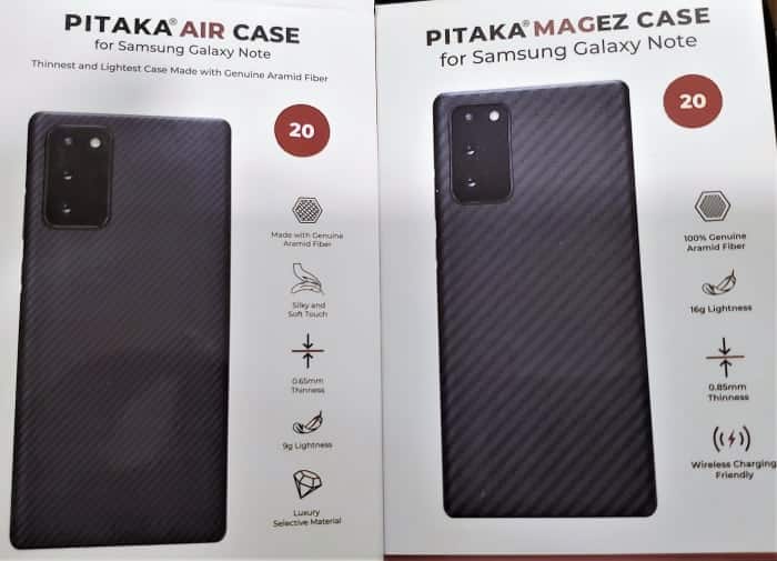 Air Case pour Note 20 (gauche) - MagEZ Case pour Note 20 (droite)