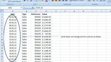 Problèmes Excel : Corriger les formats de date