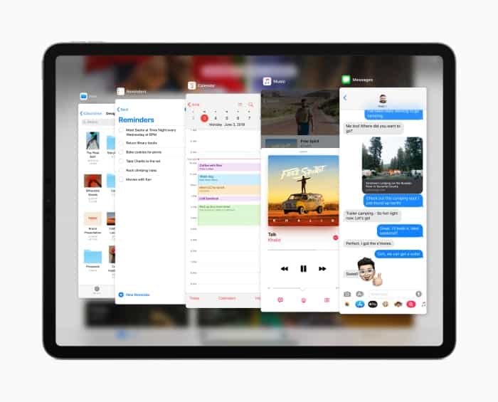 Vous pouvez afficher toutes vos applications Slide Over à la fois dans iPadOS