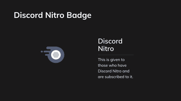 Vous verrez l'icône Discord Nitro ici.