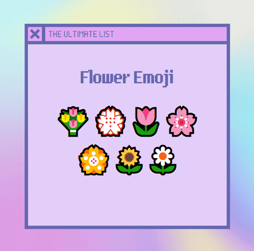 Les emoji de fleurs auraient également l'air super mignons dans les noms de chaînes!