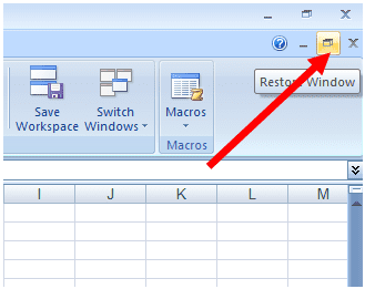 Comment empêcher un classeur de prendre la totalité de la fenêtre Excel 2007 ou Excel 2010 pour permettre l'affichage simultané de deux classeurs.