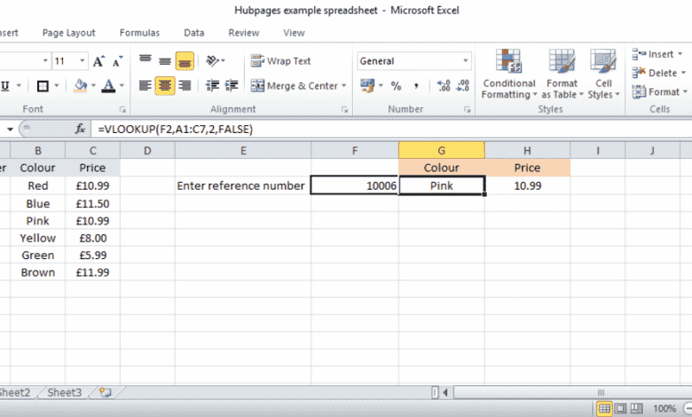 comment utiliser vlookup dans excel