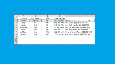 Comment concaténer des données dans Microsoft Excel 2016