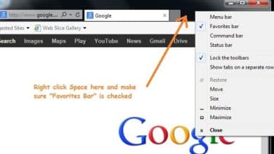 Comment basculer votre barre d'outils de la barre des favoris d'Internet Explorer