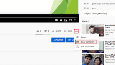 Comment transférer une transcription YouTube vers un document Word