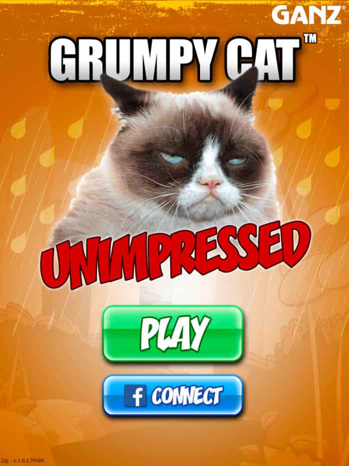 Grumpy Cat : jeu vidéo peu impressionné