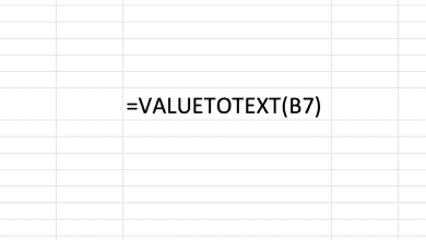 Comment utiliser la fonction VALUETOTEXT dans Excel pour Mac