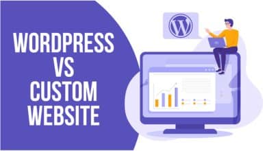 Utiliser WordPress vs.  Création d'un site Web personnalisé