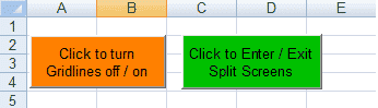 Boutons bascule ActiveX créés avec Excel 2007 et Excel 2010.
