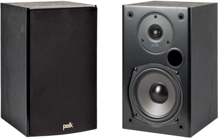 Polk Audio T15 Haut-parleurs d'étagère de cinéma maison de 100 watts.