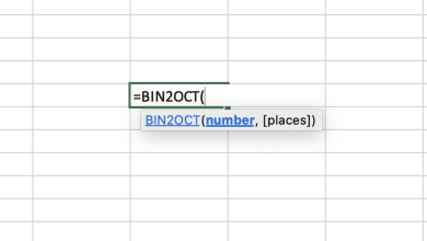 Comment utiliser la fonction BIN2OCT dans Excel pour Mac