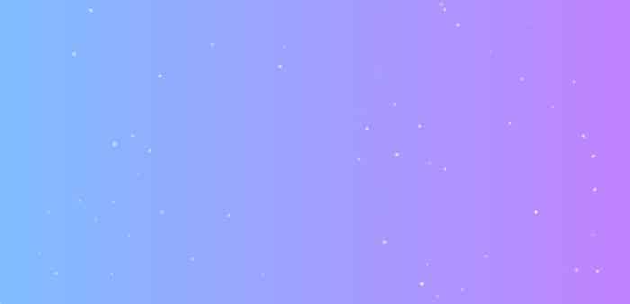 Un exemple d'arrière-plan de particules avec un dégradé bleu et violet.