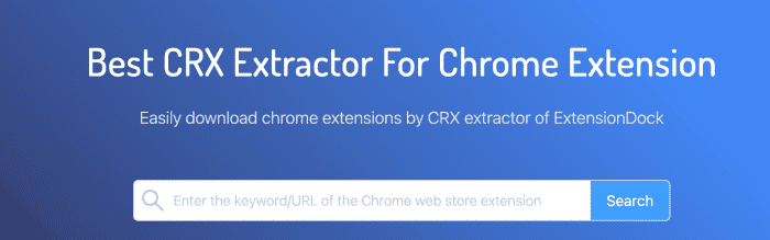 un moyen d'enregistrer les extensions de chrome en tant que fichiers crx