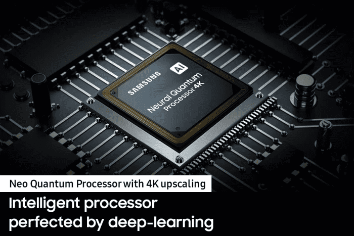 Le processeur Neo Quantum 4K de Samsung utilise l'apprentissage en profondeur basé sur l'IA pour analyser votre contenu et l'optimiser en 4K complet.