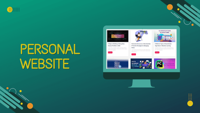 Un site Web personnel vous donne la liberté d'afficher votre travail comme vous le souhaitez.