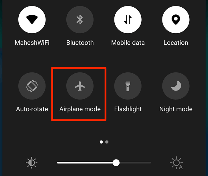 Mode avion sur Android 